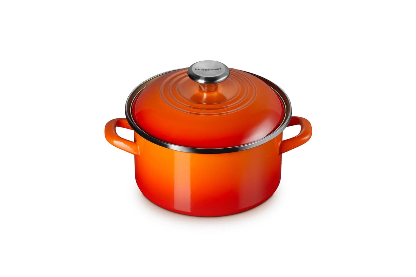 Le Creuset Enamel on Steel Traditional Petite Stockpot 38qt Flame