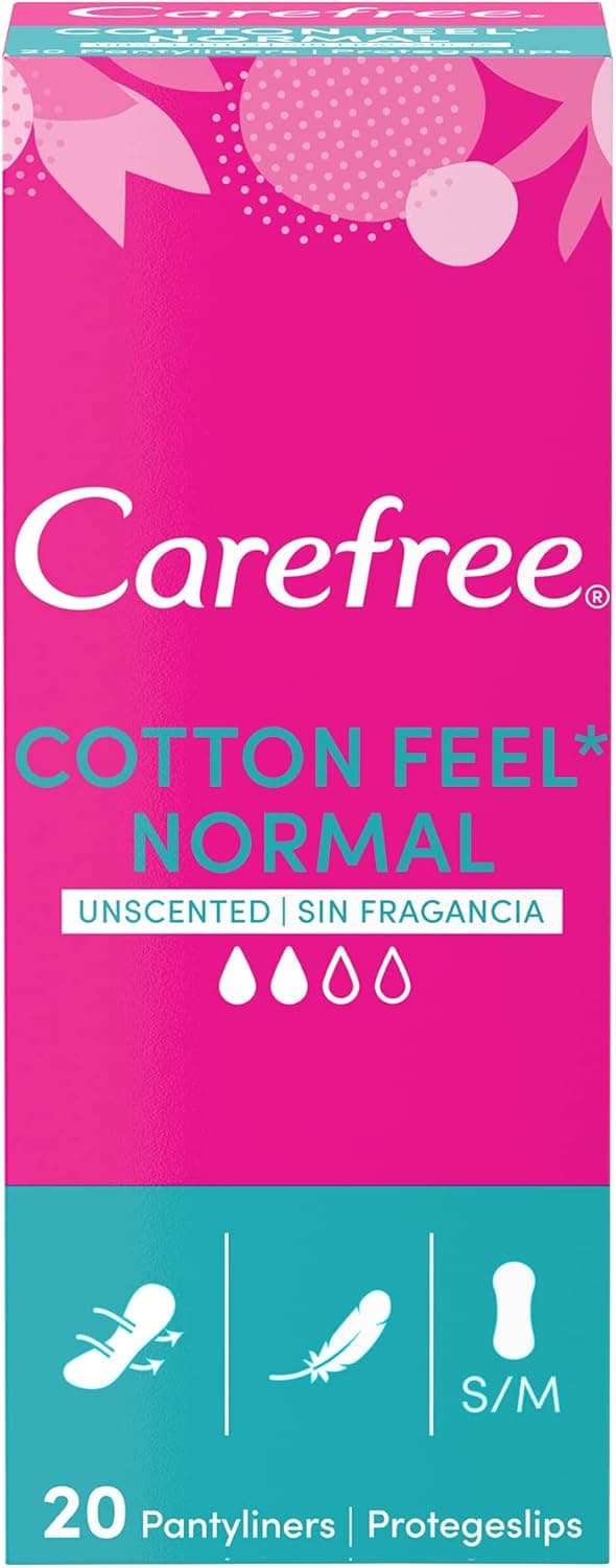 Carefree Cotton Extract Breathable Pantyliners Pack of 20