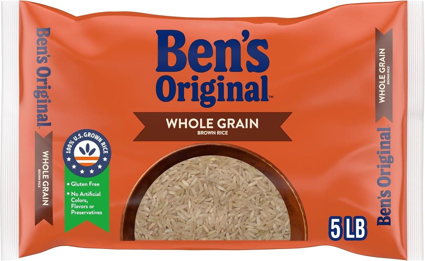 Ben's Original Whole Grain Brown Rice, Gluten Free, 5 lb Bag
