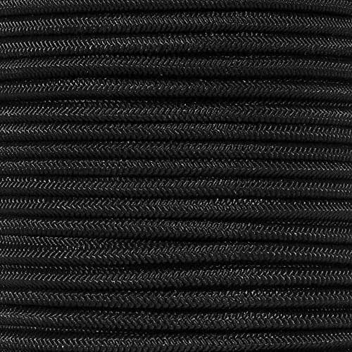 Paracord Planet Bungee Nylon Shock Cord 2.5mm 1/32", 1/16", 3/16", 5/16", 1/8”, 3/8", 5/8", 1/4", 1/2 inch Crafting Stretch String 10 25 50 & 100 Foot Lengths Made in USA