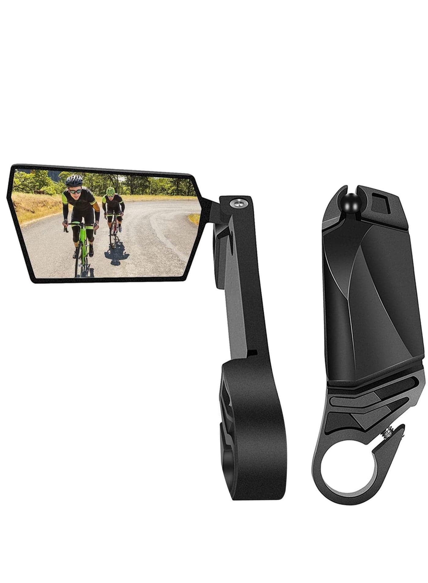 Bike Mirror Adjustable Mirrors Handlebar Rearview Flat Rear View 360 Degree Rotating Bicycle for Mountain Road