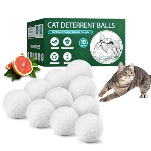Cat Repellent Outdoor Indoor Cat Deterrent Outdoor Indoor Natural Grapefruit Oil Keep Cats Out of Yard Permanently Keep Cats Away from Garden Furniture and More 10 PCS Pack of 1