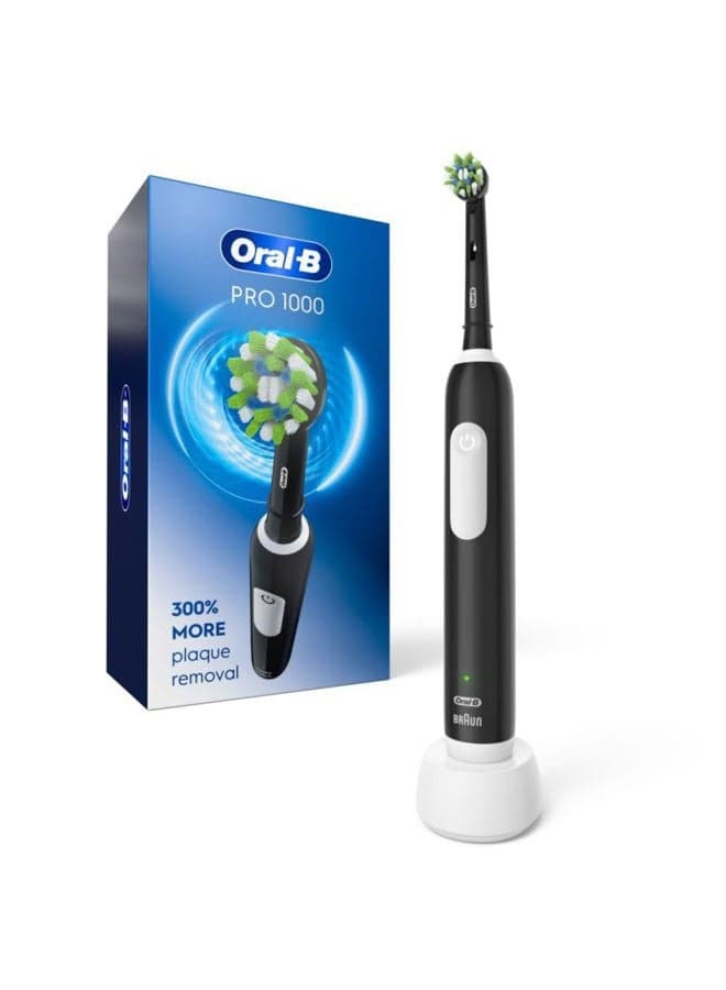 Pro 1000 Rechargeable Electric Toothbrush, Black