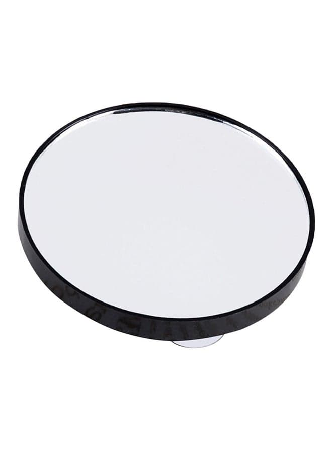 Two Suction Cup Makeup Mirror Black 10X