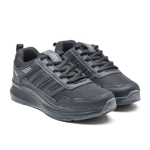 ASIAN Boss-32 Men s Gym Shoes | Stylish Sports Sneakers for Boys with Mesh Breathability | Shock-Absorbing Midsole & Strong Grip Sole for Running & Fitness BLK(FULLBLK)-UK 7