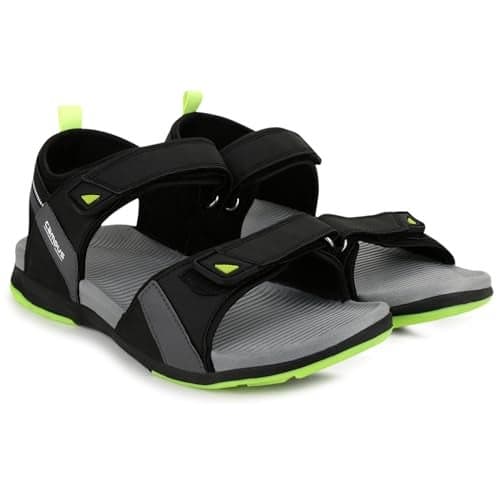 Campus Men's GC-05A BLK/P.GRN Outdoor Sandals - 7UK/India 1 Pair