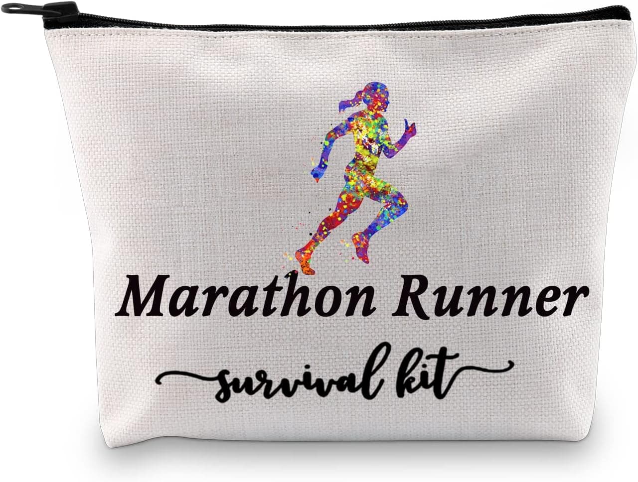 GJTIM Running Runner Gift Marathoner Gift Marathon Runner Zipper Pouch Marathon Runner Survival Kit Makeup Bag