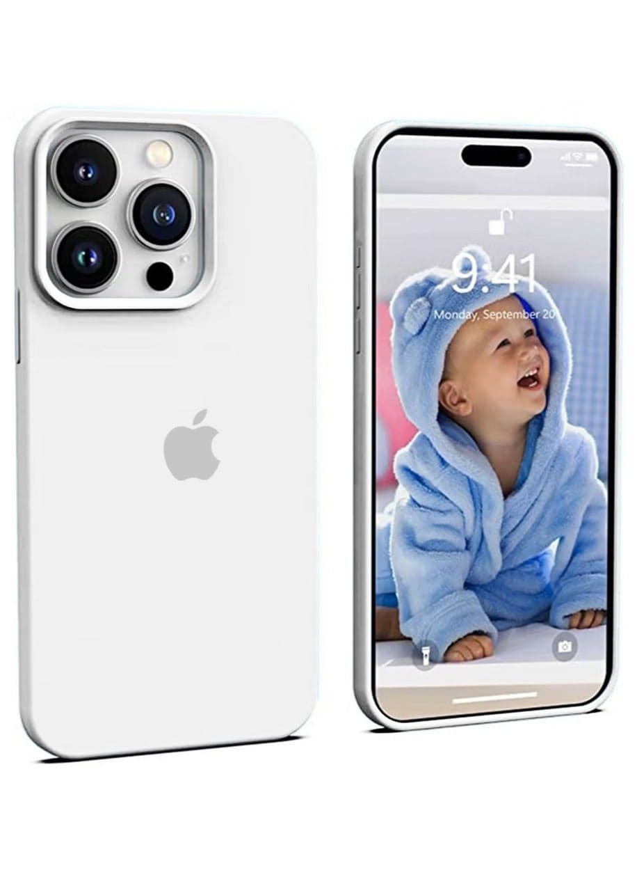 iPhone 15 Pro Mobile Case Cover with Soft Liquid Silicone Protection Anti-Scratch Shockproof Accessories Slim Protective Back Cover with Comfortable Hold Touch Feeling and Anti-fingerprint