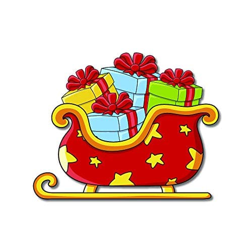 Bhai Please Sleigh Wooden Fridge Magnet (Pack of 1) | Festive Wooden Magnet for Fridge, Office, Hampers & Secret Santa Gifting | Premium Christmas Gift & Holiday Decoration | (3 Inch)