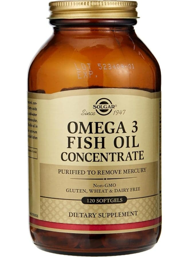 Omega-3 Fish Oil Concentrate 120 Softgels Packaging May Vary