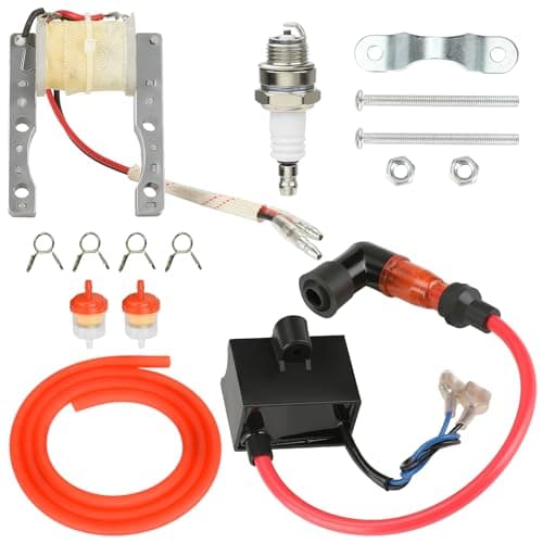 YOXUFA Motorized Bicycle CDI Ignition Coil Magneto Coil Kit for 2 Stroke Engine 80cc 100cc 49cc 50cc PK80 BT80 YD100 Gas Motor Motorized Bike Parts