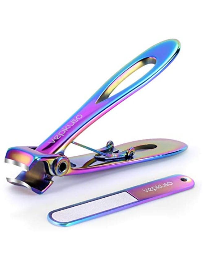Toenail Clippers for Thick Toenails for Seniors Vepkuso Ultra Sharp Nail Clippers for Women Large German Fingernail Clippers Cutter Set for Tough Nails Men AdultGift Idea