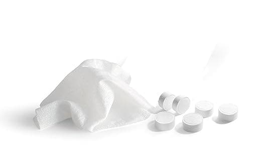 Adaamya® - 50 Pcs Magic Tablet Coin Tissue Mini Compressed Cotton Towel, Disposable, Biodegradable & Multi-Purpose Wipes Facial Tissues, Magic Napkin Expands With Water (50)