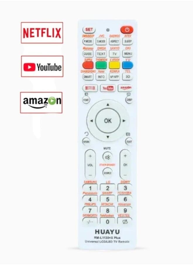 Universal Lcd Led Tv Remote Rm-L1130 Plus