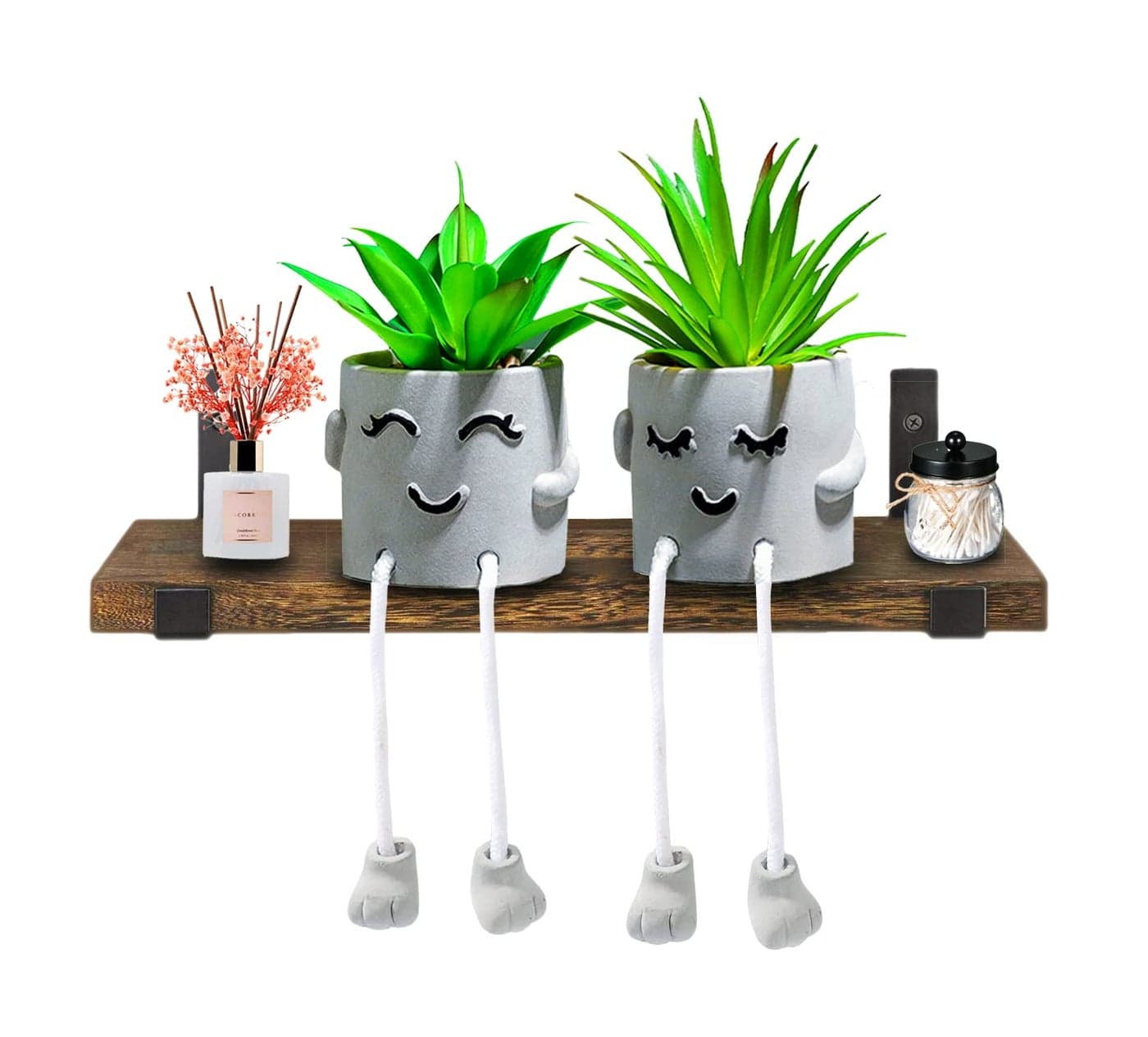 skycoo 3 Packs Cute Fake Plants Kawaii Artificial Potted Plants for Table Desk Home Bedroom Bathroom Office Shelf Office Wall Room Farmhouse Decor Artificial Plants B