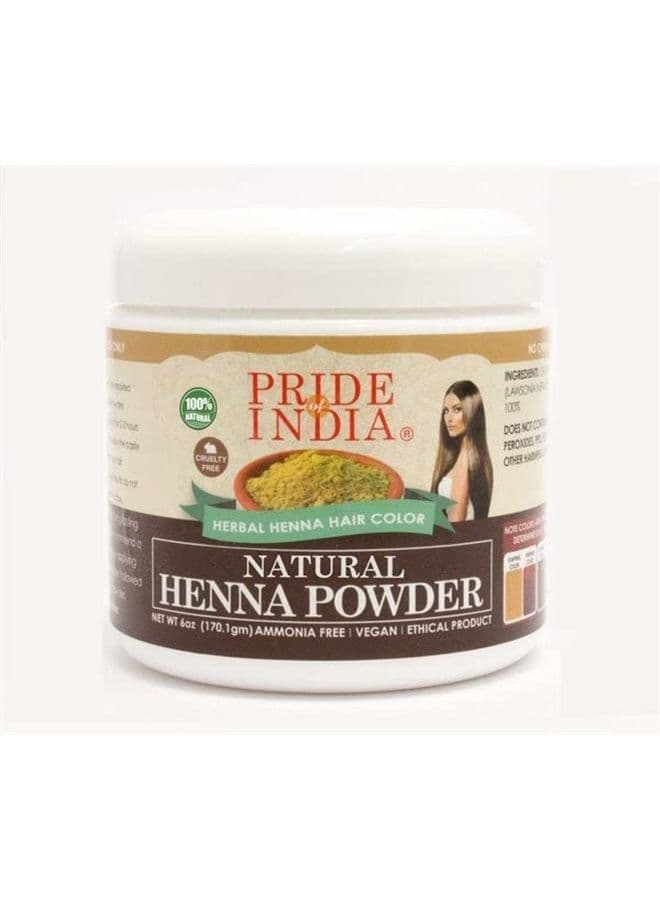 Herbal Henna & Indigo Mix Hair Color Powder w/Gloves - Natural Brown, Half Pound (227 Grams)