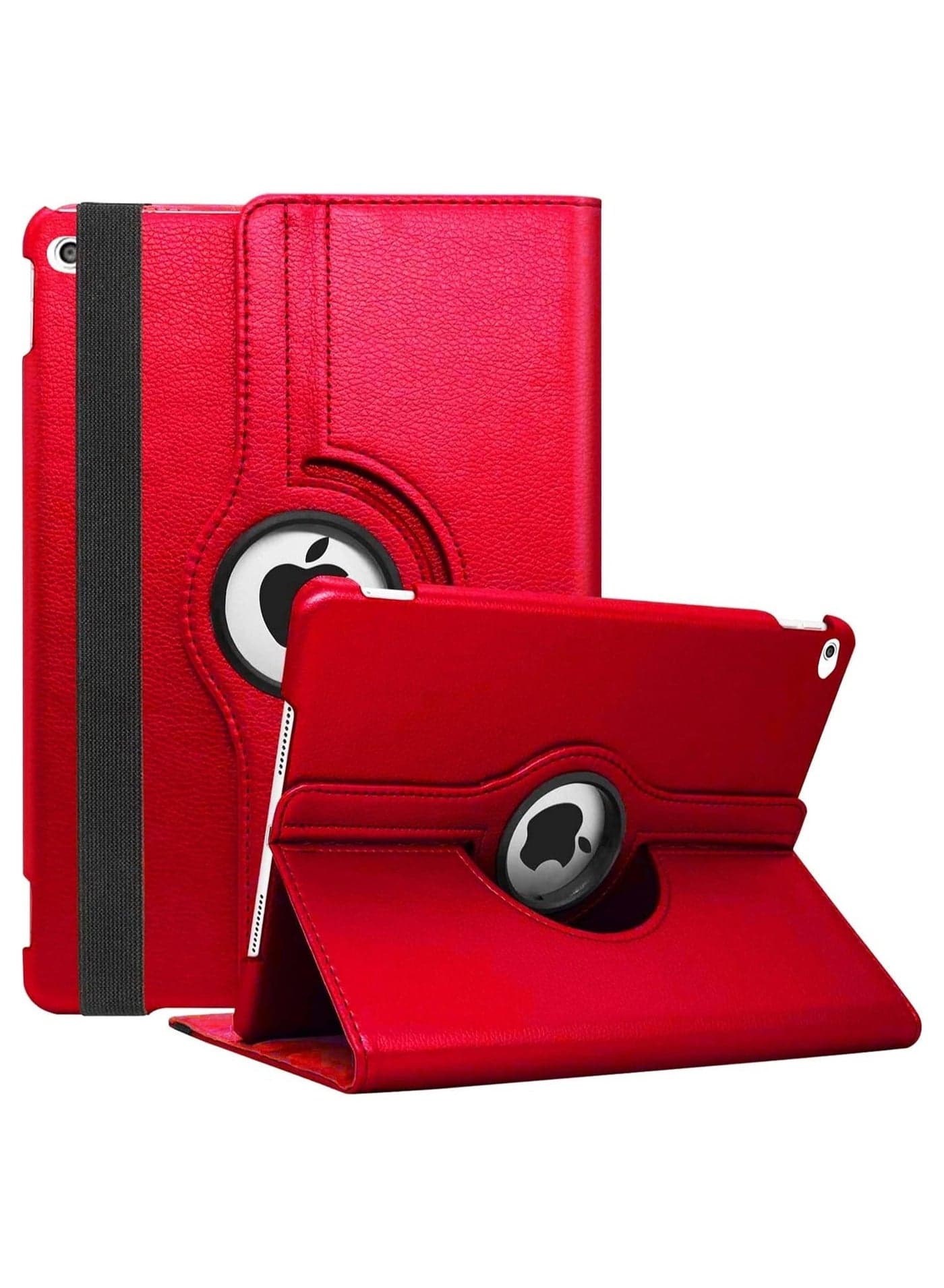 ELTERAZONE New iPad 9.7 2018 2017 / iPad Air 2 Case - 360 Degree Rotating Stand Protective Cover with Auto Sleep Wake for iPad 9.7 inch (6th Gen, 5th Gen) / iPad Air 2/ iPad Air (Red)