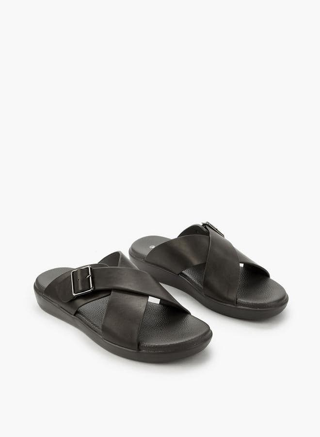 Men Cross Strap Sandals