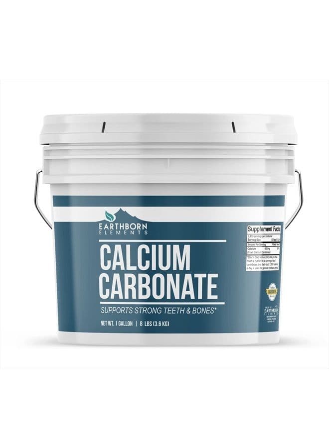 Calcium Carbonate Powder (1 Gallon), Natural Antacid, Limestone Powder, Resealable Bucket