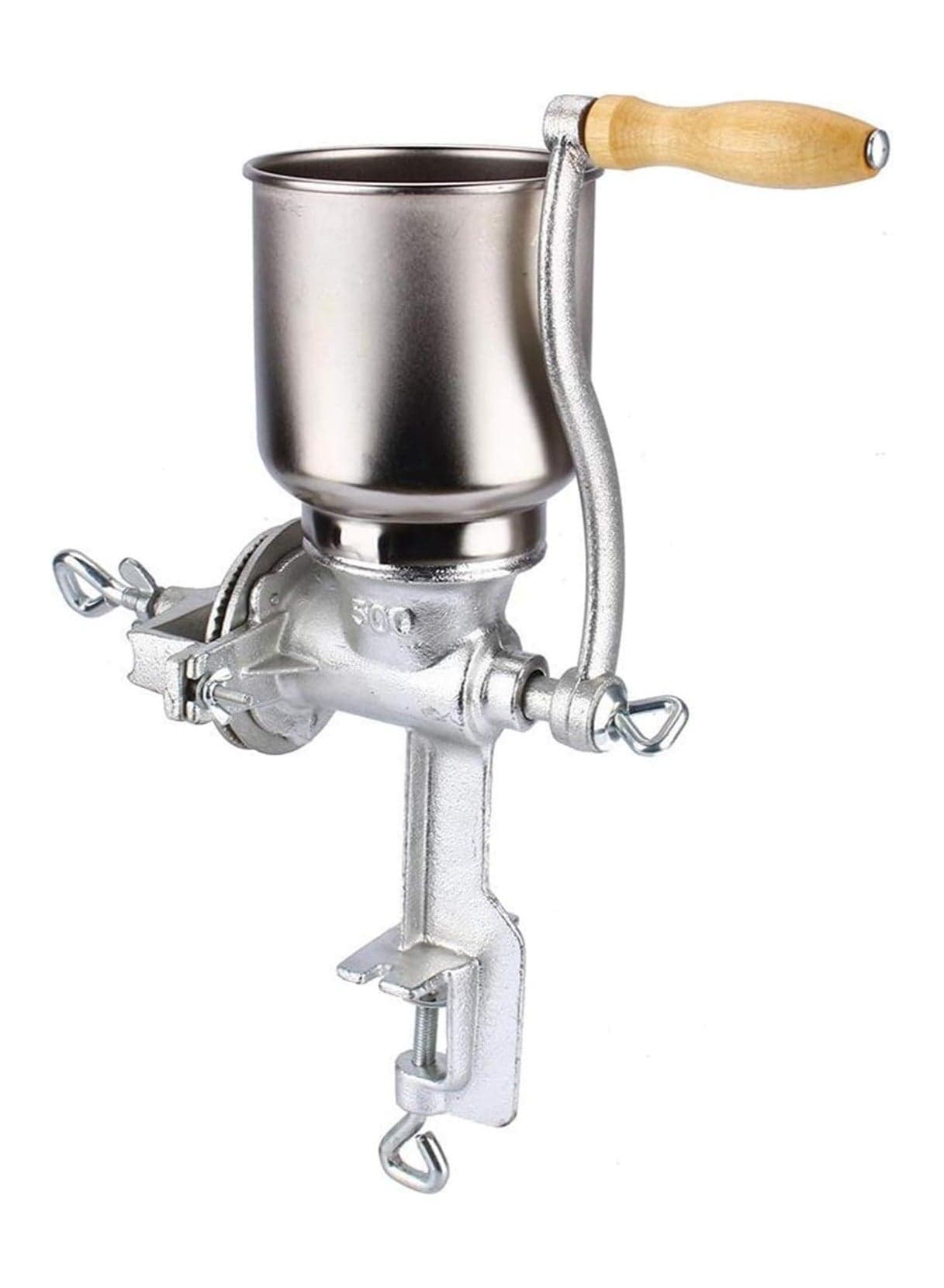 Coffee Grinder Premium Quality Cast Iron Corn Grinder For Wheat Grains Or Use As A Nut Mill Useful Kitchen Tool With Big Hopper – Great For Restaurants, Commercial Kitchens, Bakery, Home Coo