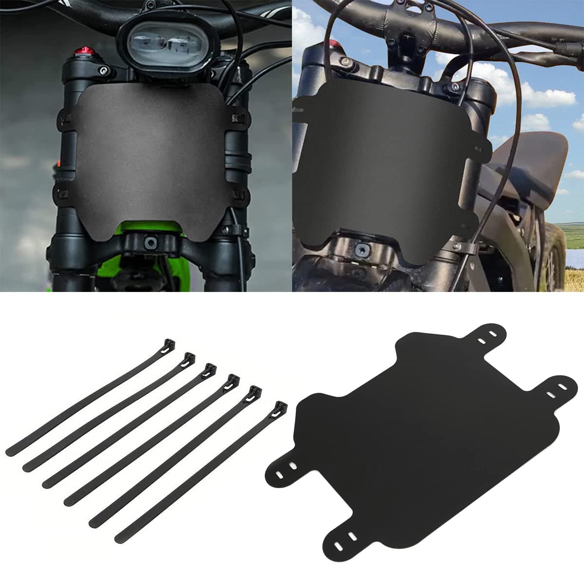 URLWALL Front Number License Plate for Sur Ron Light Bee XSUltra Bee Segway X160 X260 TalariaERide Pro SR S SS 20 30Rawrr MantisEbox Dragster ETM RTR Premuin ABS WAdjustable Mounting Straps