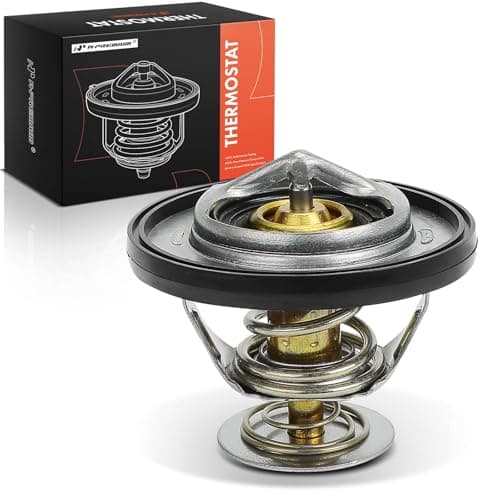 A-Premium Engine Coolant Thermostat with O-ring Compatible with Chrysler 300, Aspen & Dodge Ram 1500, Ram 2500, Charger, Durango, Challenger, Magnum & Jeep Commander, Wrangler, Grand Cherokee