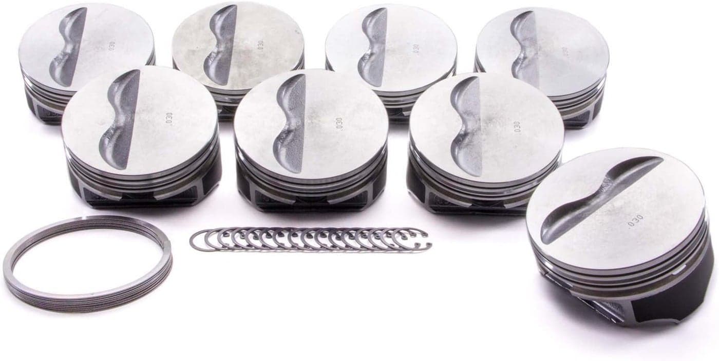 KB Performance Pistons 9908HC.030-5cc Flat Top Piston Set for Small Block Chevrolet