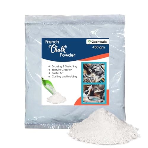 Gachwala French Chalk Powder - 450g | Talcum Powder for Personal Care, Shoe Freshener, Craft & Household Use | Absorbs Moisture, Prevents Friction
