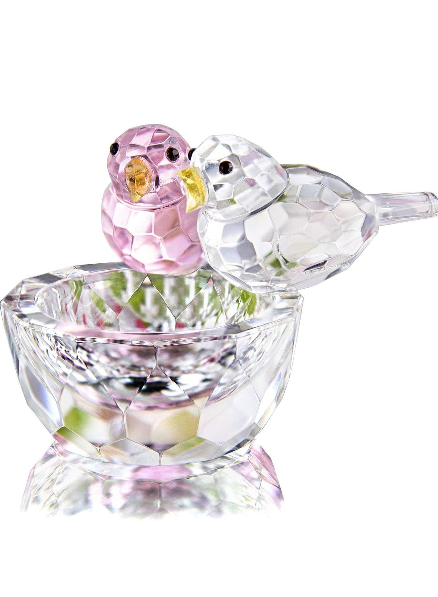 Crystal Bird Figurine Collectible Art Glass Animal Figurines Table Home Decor Craft Ornament