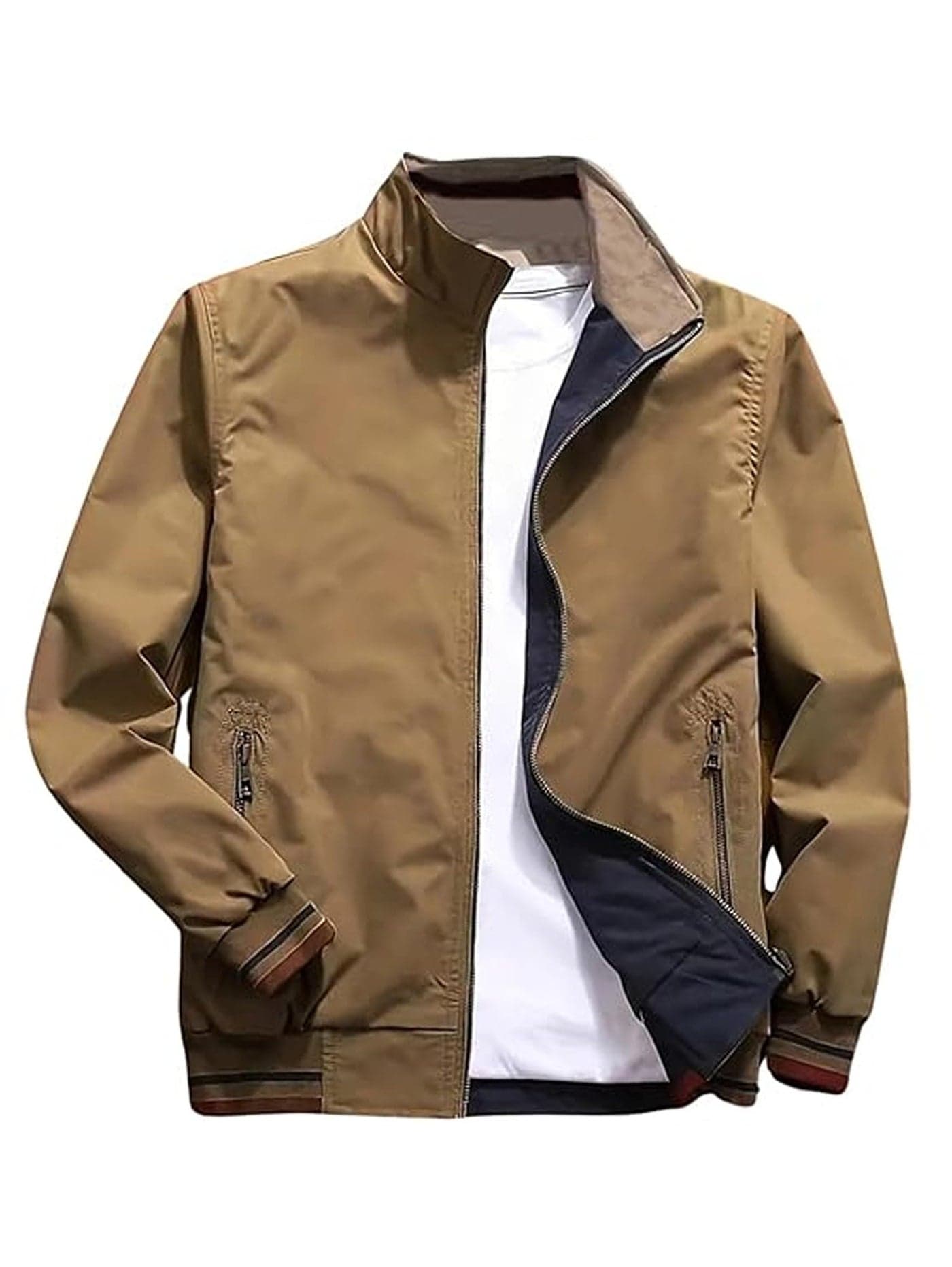 Lymio Jackets || Jacket for men || Lightweight Outwear Jacket (J-04-khakhi-L)