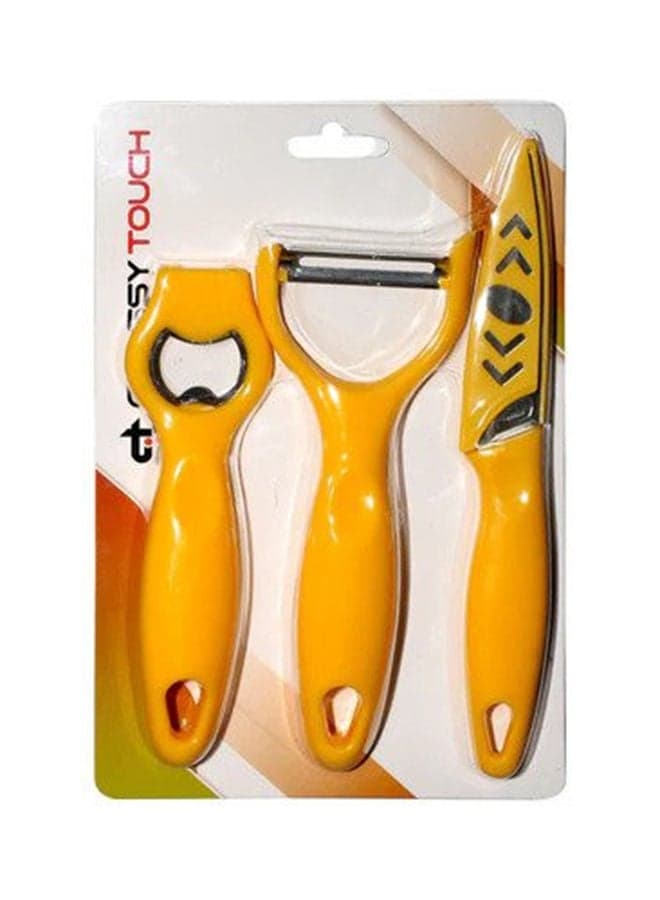3-Piece Kitchen Tool Set- Peeler, Knife & Bottle Opener