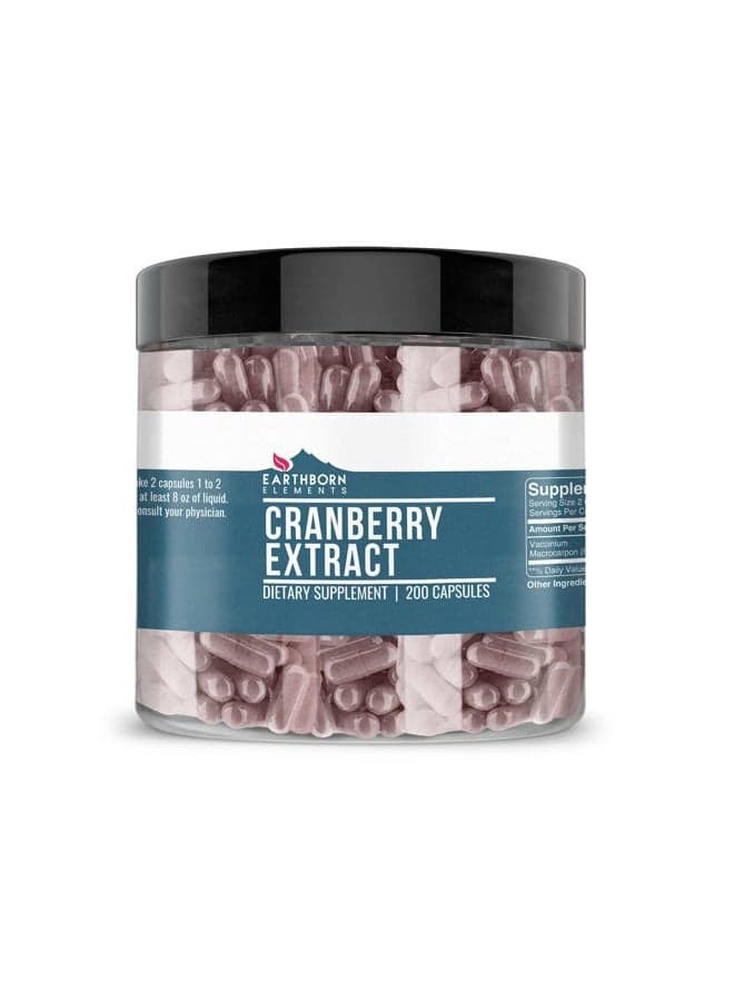 Cranberry Extract Antioxidants and Urinary Tract Health Capsules, 200 Count