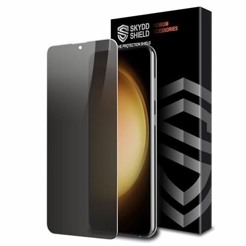 Skyddshield Military-Grade Anti Spy Privacy Tempered Glass For Samsung Galaxy S22 and Galaxy S23 (6.1 Inch) With Installation Kit | Edge to Edge Coverage | Black