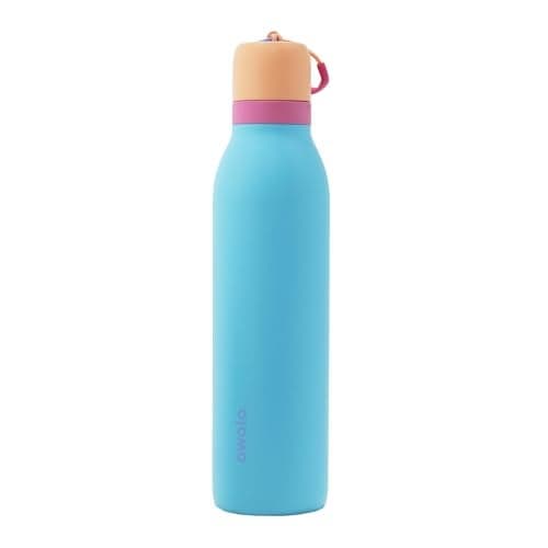 Owala FreeSip Twist Insulated Stainless Steel Water Bottle with Straw for Sports and Travel, BPA-Free, 24-oz, In Bloom