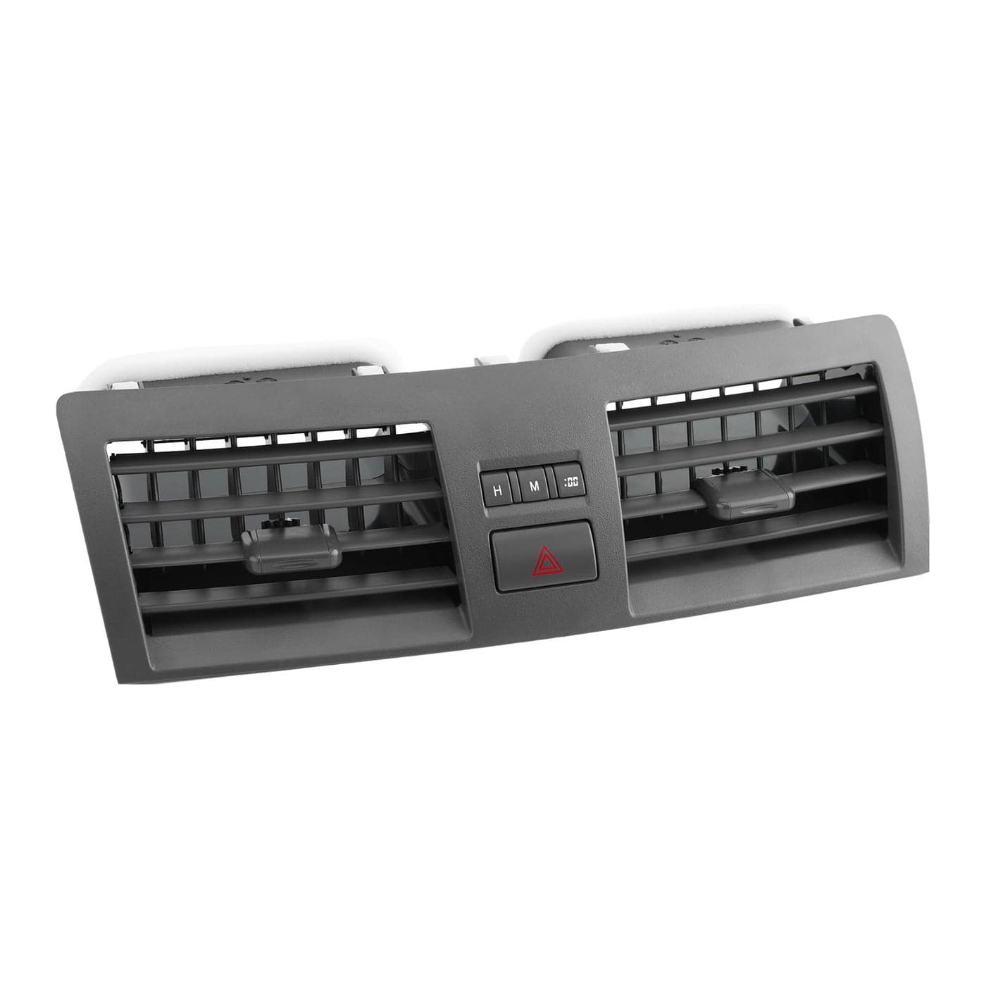 Center AC Dash Air Vent Trim Cover Console Outlet Insert Grille Panel with Emergency Switch Clock Button Compatible with 20072011 Toyota Camry Aurion XV40 Replaces 5566006100