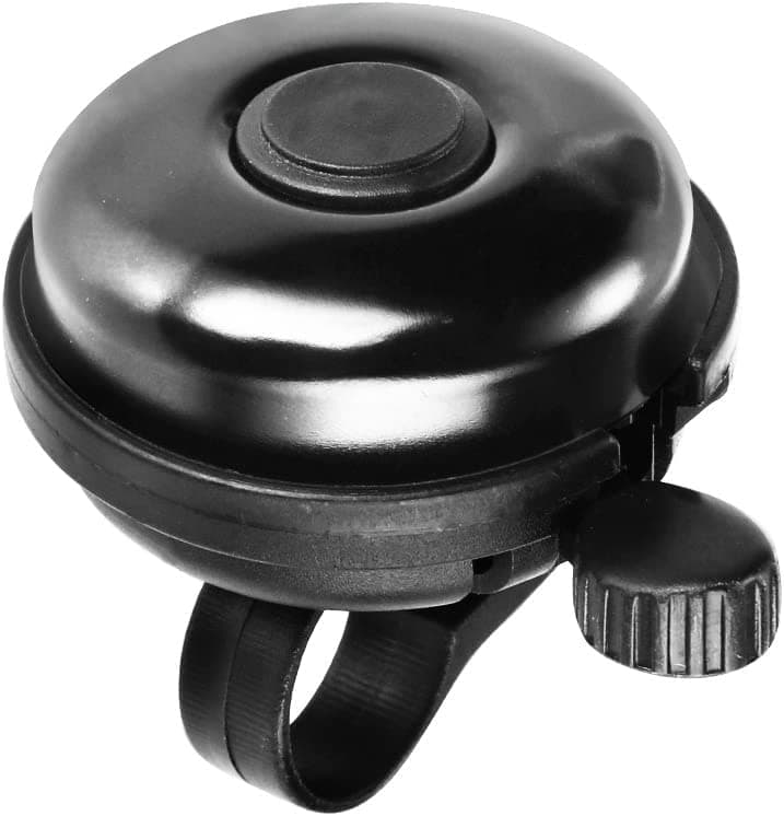 RIANZ Bicycle Cycle Round Bell, Clearer Louder Longer Tone Horn for Cycling (Black)