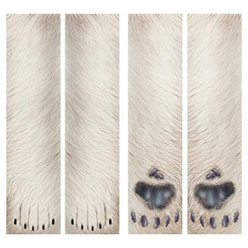 FreeNFond Funny Animal Paw Socks Gag Gifts for White Elephant Gift Exchange