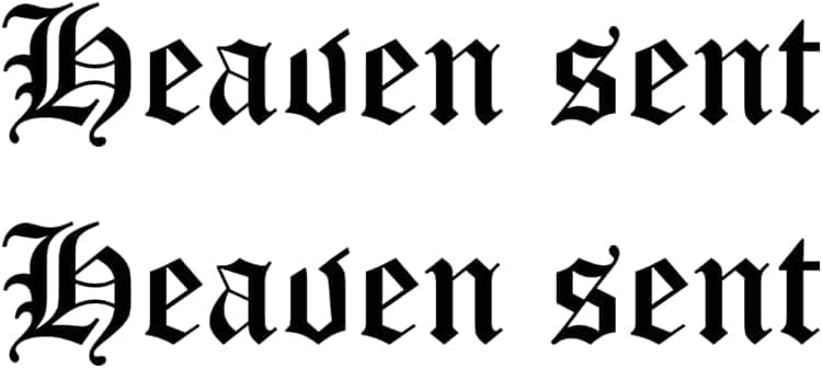 Set of 2 Heaven Sent Temporary Tattoo Waterproof lasts a week ANGEL