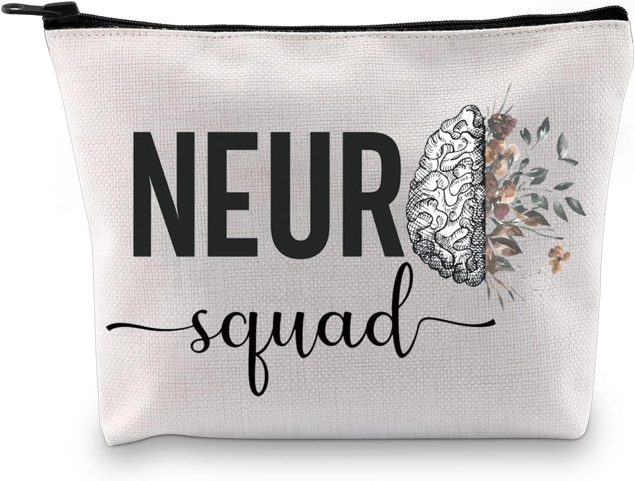 GJTIM Neuro Squad Gift Neuro Nurse Gift Neuro Team Rn Gift Neurology Surgery Nurse Nursing School Zipper Pouch Makeup Bag (Neuro Squad)