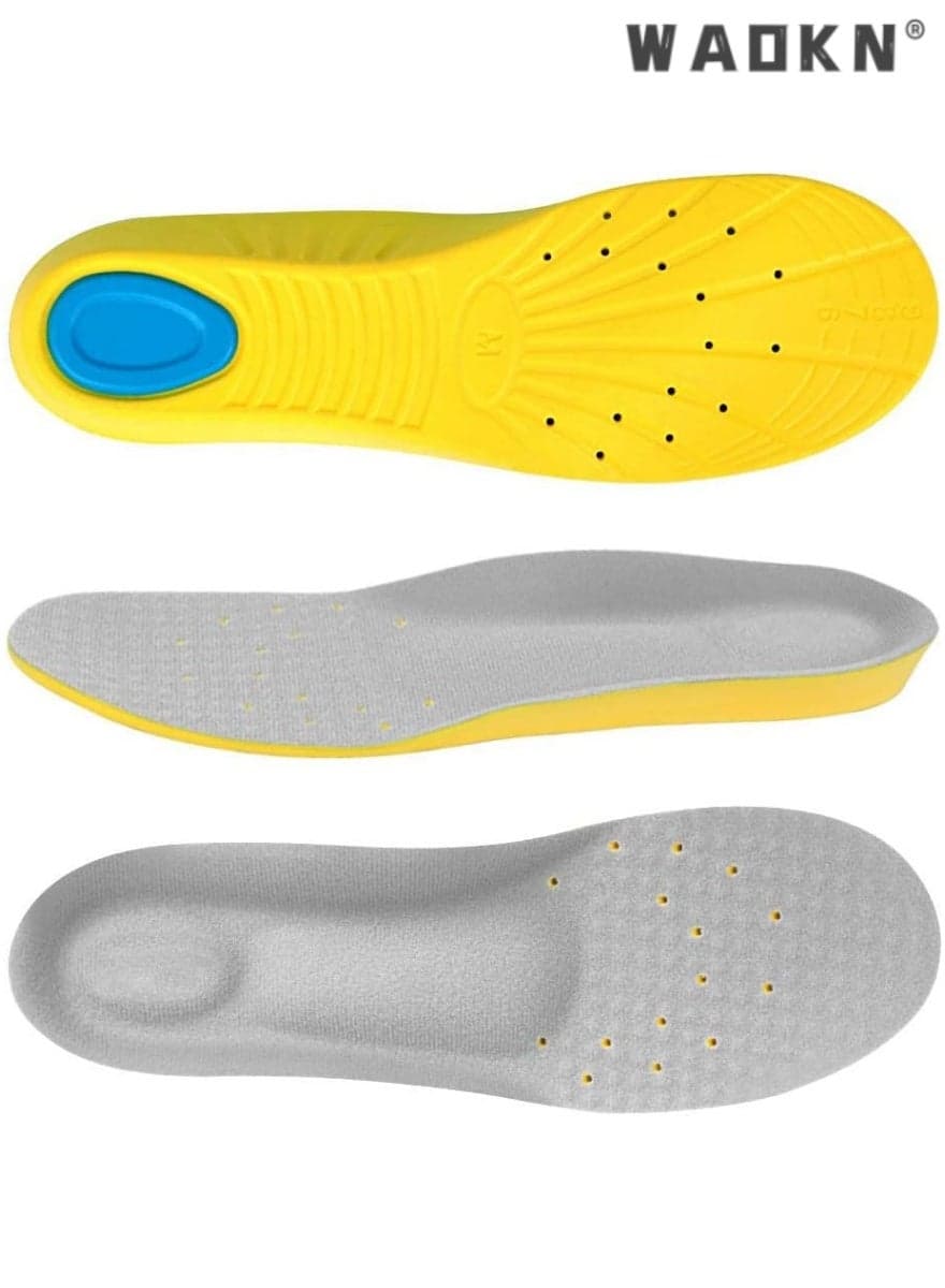 Breathable & Comfortable Memory Foam Insoles, Eco-friendly PU Material Sports Insoles, Powerful Shock Absorption, Custom-level Arch Support (Suitable for Men's 38-41, Women's 37-41)