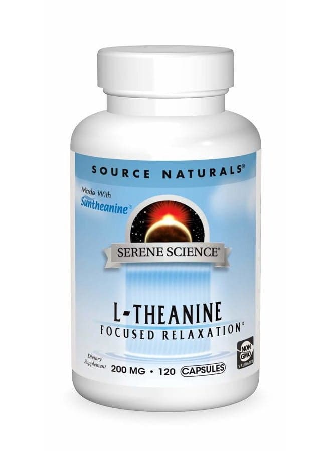 Serene Science L Theanine 200Mg Supplement 120 Capsules 120 Count