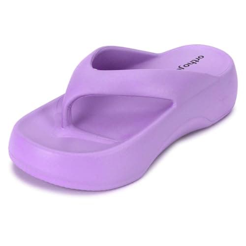 ORTHO JOY Orthopedic Slippers for Women | Comfortable EVA Flip-Flops with Arch & Heel Support | Anti-Skid Lightweight Slides for Foot Pain Relief – Ideal for Indoor & Outdoor Use