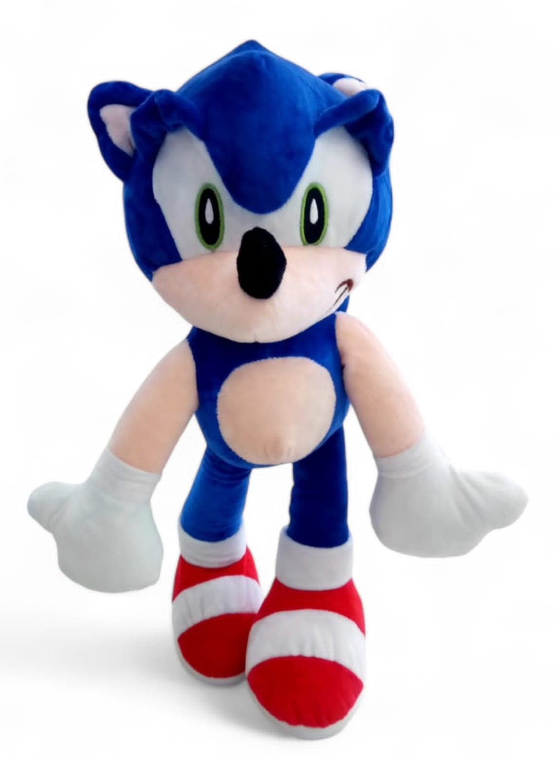 22 Inch Jumbo Sonic Plush Toy for Kids – Soft Blue Hedgehog Stuffed Animal Figure | Classic Video Game Character Huggable Doll | Bedroom Decor, Birthday, Eid & Ramadan Gift for Boys & Girls