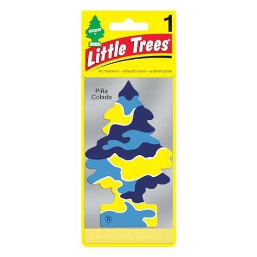 LITTLE TREES Car Air Freshener | Hanging Paper Tree for Home or Car | Pina Colada Scent | Pack of 6