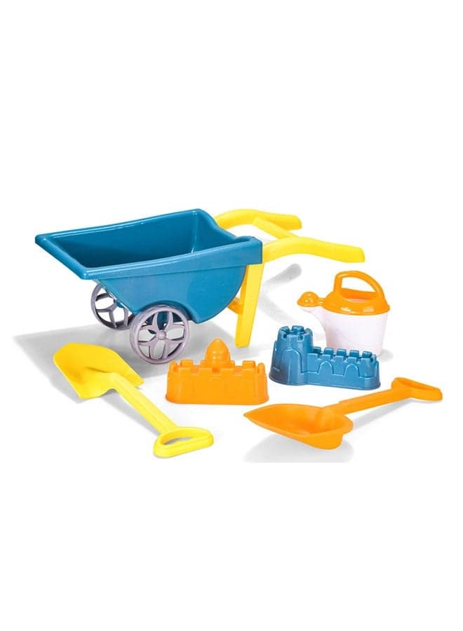 6pcs Children's Summer Beach Toy Set Baby Outdoor Play Sand Digging Sand Tools Sand Pond Cart Bucket Pretend Toy Sets