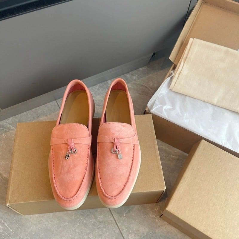 Suede Loafers, Flats Casual Shoes, Slip-On Slip-Ons, Lp Beanie Shoes, Large Size