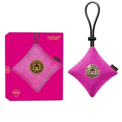 GOODAIR 3.0 Premium Non-Electric Car Air Purifier | Stylish Pink | Patented Technology | Clinically Proven to Prevent Motion Sickness | Tested & Certified to Absorb Toxic Gases | 24/7 Purification