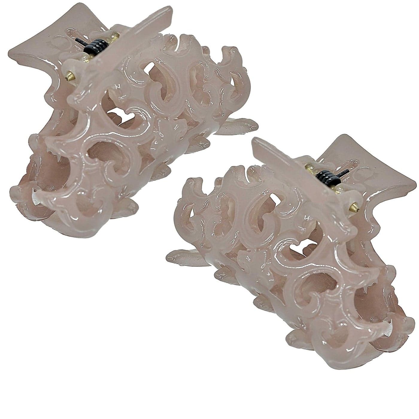 Camila Paris CP24012 Set of 2 French Hair Clip for Women Small Amber Antique Girls Hair Claw Clips Jaw Fashion Durable and Styling Hair Accessories for Women Made in France
