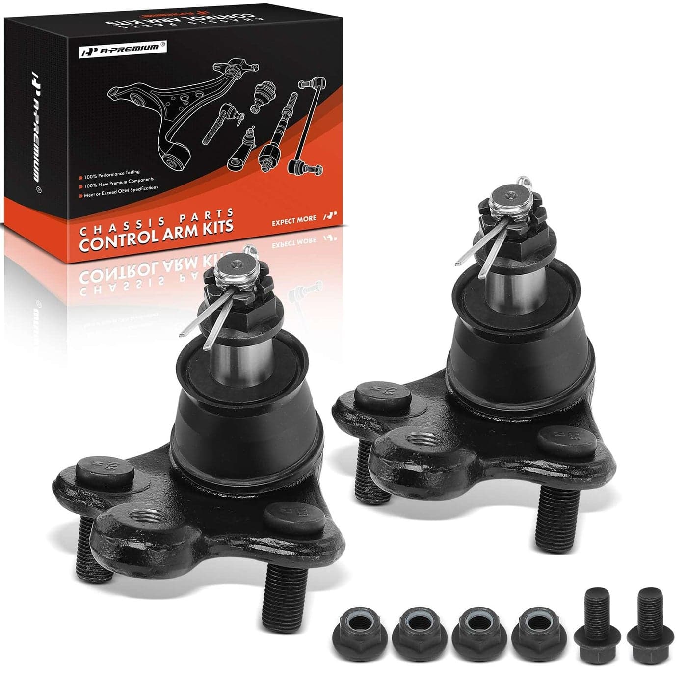 APremium 2 x Front Lower Ball Joints Compatible with Honda Civic 20142015 Acura ILX 20162022