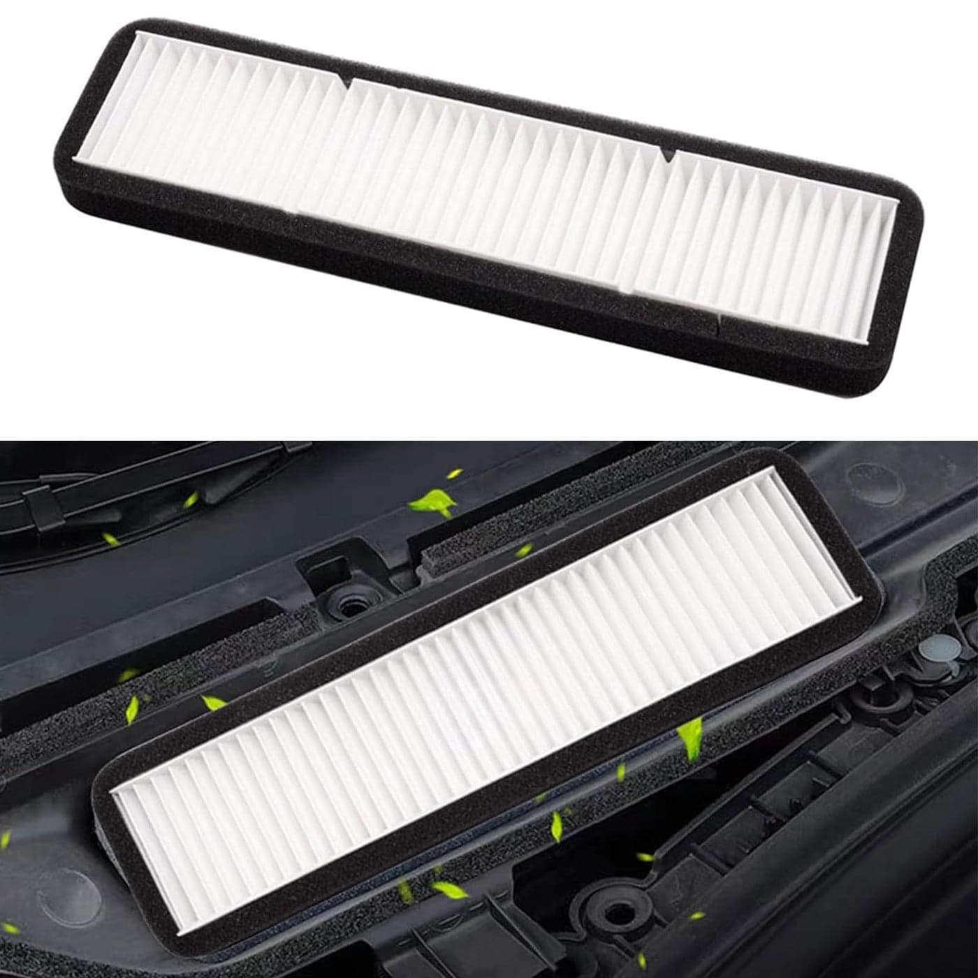 Air Filter HEPA Replacement Accessories Compatible with Tesla Model 3 2020 2019 2018 2017 Interior Cabin Filter Kit Intake Protector Cover Adapter Exterior HEPA Intake Filter Accessory Protector